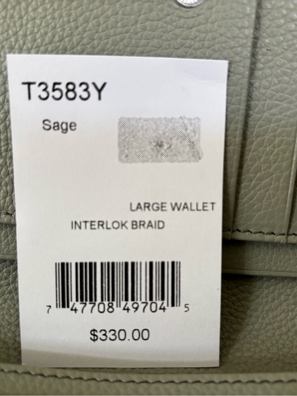 Brand new Brighton interlock large wallet with strap Sage - Picture 4 of 14